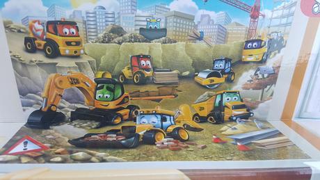 3d tapeta walltastic jcb, 
