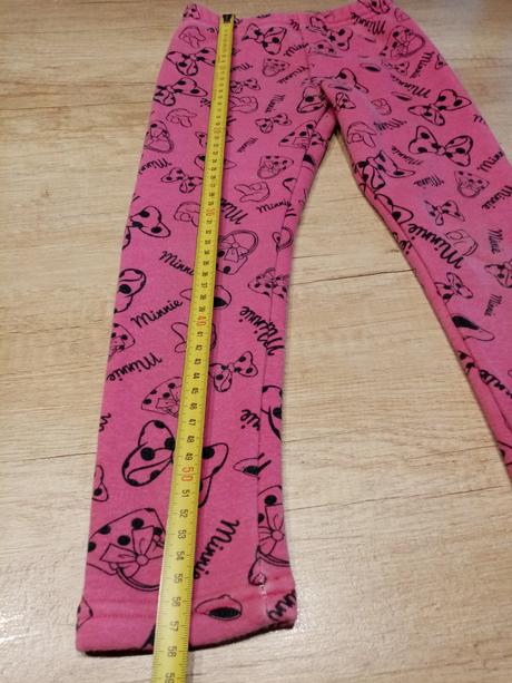 Zateplené legíny minnie vel. 104/110, 104
