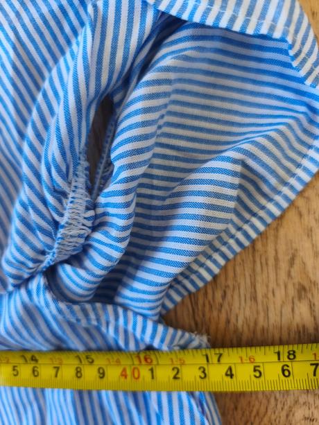 Pruhovaná halenka s holými rameny 170/s-m, h&m,170