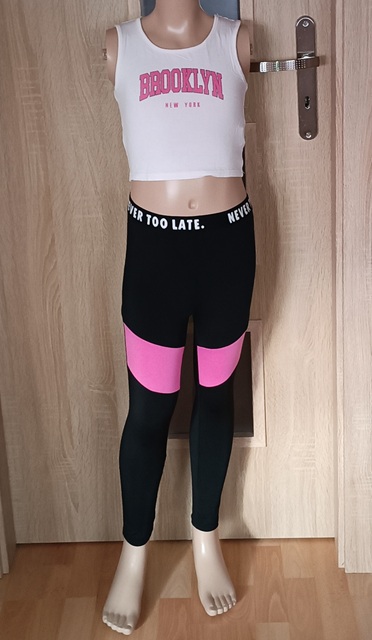 Sportovní set na tanec, aerobic vel. 122/128, 122