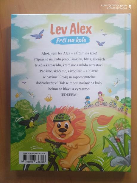 Lev alex frčí na kole, 