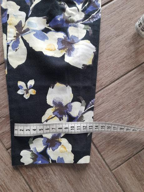 Květinové kalhoty zn. ff ke kotníkům, vel. 34., f&f,34