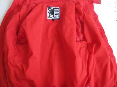 Červená bunda, větrovka exe jns, xxl