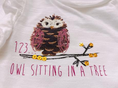 Tričko s flitry, nutmeg,74