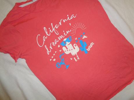 Růžové tričko s kaktusem - california 134/140, alive,134