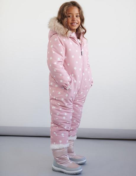 Hvězdičková kombinéza zimní overal růžový vel. 104, sinsay,104