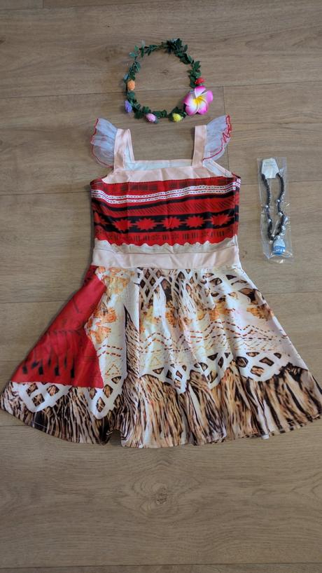 Ka115 karnevalový kostým vaiana na 7 - 8 let, 128, 