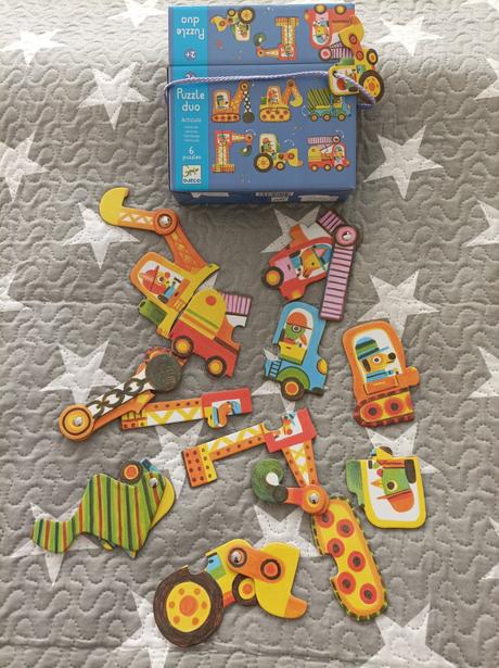 Djeco puzzle duo vozidla, 