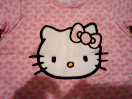 Komplet - šaty a tričko hello kitty,top stav,v.74, h&m,74