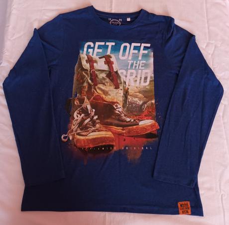 Chlapecké triko tmavě modré dlouhý rukáv c&a, c&a,170