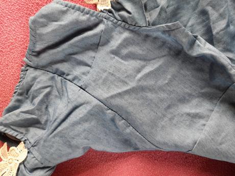 Šaty modré na léto na holčičku, 122