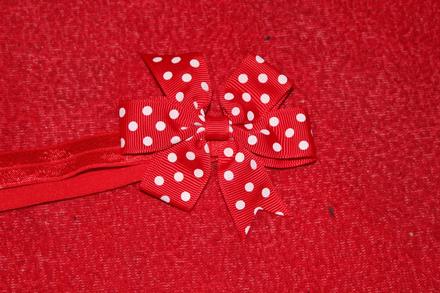 Dívčí čelenka s mašličkou, 