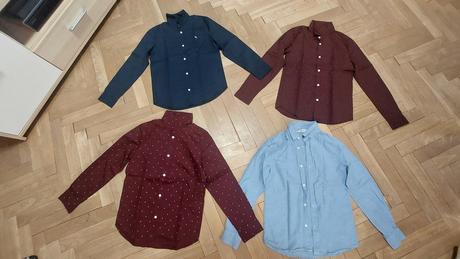 Chlapecké košile s dlouhým rukávem, h&m,140