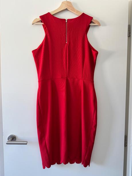 Červené uplé šaty f&f xl/42, f&f,xl
