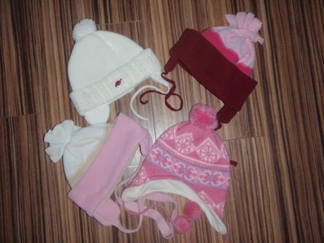 Zimní teploučké čepice 6-18 měsíců, 80