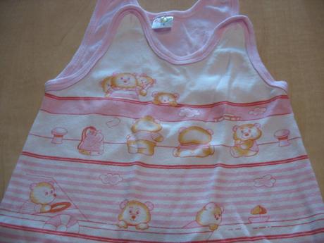 Dupačky s medvídky růžovo-bílé vel. 74, kay,74