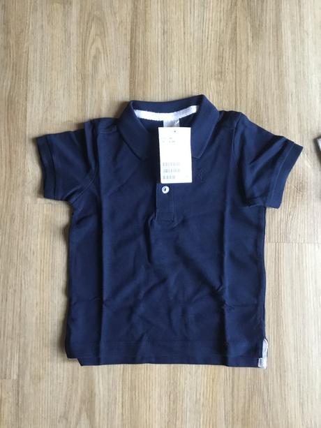 Dvoje trička s límečkem, h&m,74