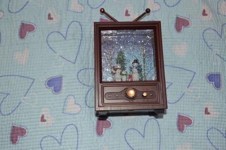 Hrací vánoční skříňka vintage,