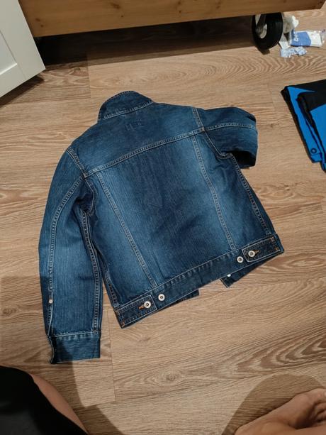Dívčí džínová bunda, h&m,152