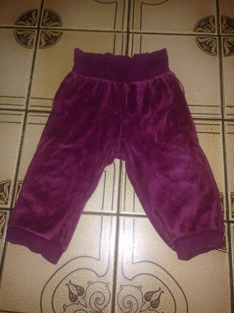 Dívčí semišové tepláky, f&f,80