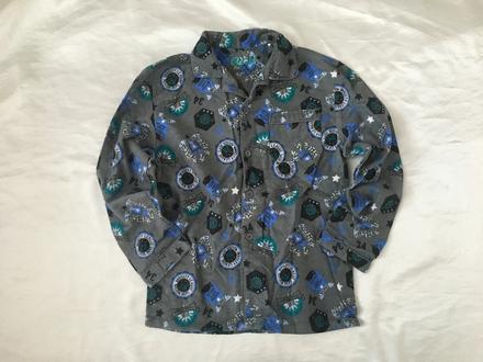 Vel. 140 šedý flanelový kabátek, 140