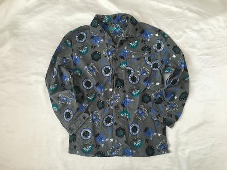 Vel. 140 šedý flanelový kabátek, 140