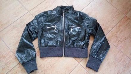 Jarní bunda pro dívky - černá, vel. 158, 158