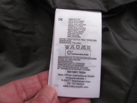 Černá dámská péřová bunda s kapucí marc o'polo, marc o´polo,m