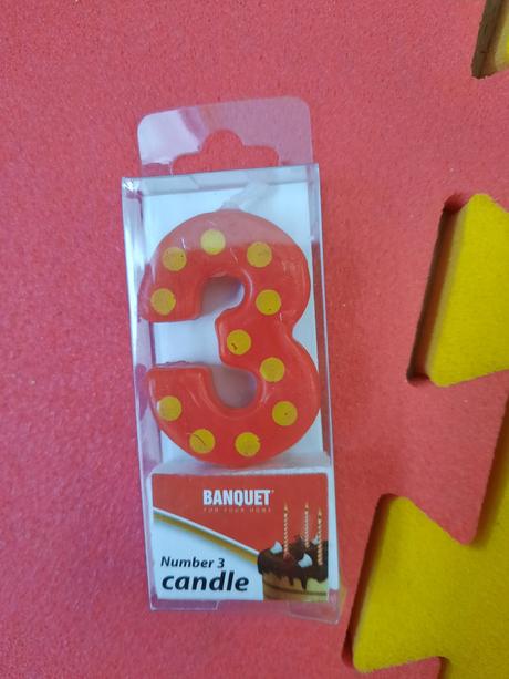 Svíčka 3 na dort, 