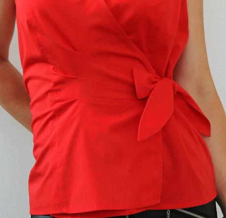 Sytě oranžová košile s vázačkou elementz vel.m, m