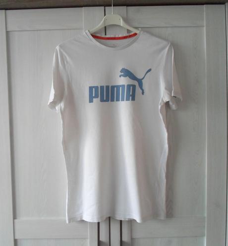 Bílé tričko triko krátký rukáv puma, puma,176