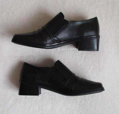 Dámské kožené polobotky černé gabor 39, gabor,39