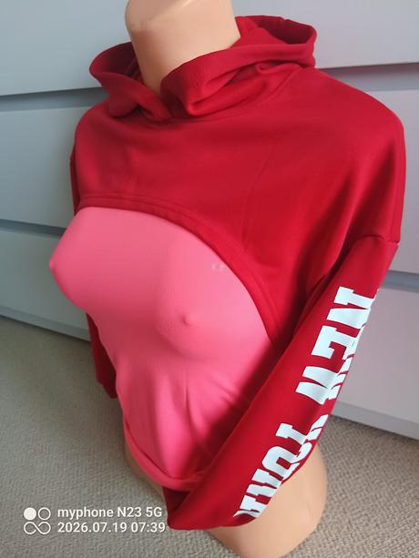 Crop top mikina "new york" vel."140/146", 140