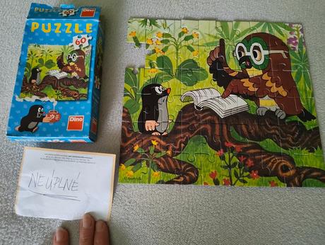 Sada puzzle krteček, 