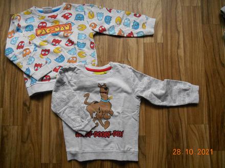 2x chlapecká mikina, 104