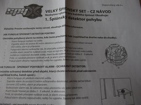 Velká špionská sada s dalekohledem spyx - j.nová,