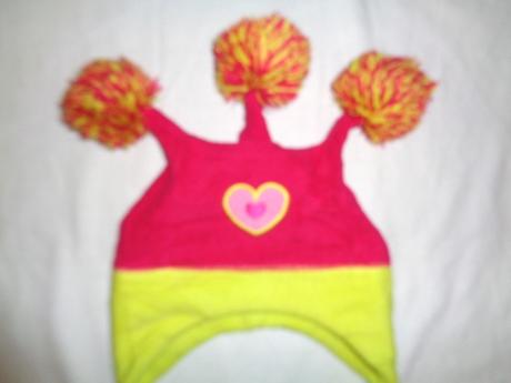 Krásná flízová bambulková čepička 50/52 cm, topolino,98