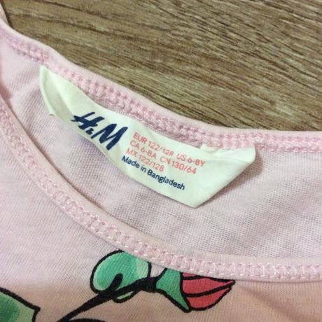 Bavlněné tričko h&m, h&m,122