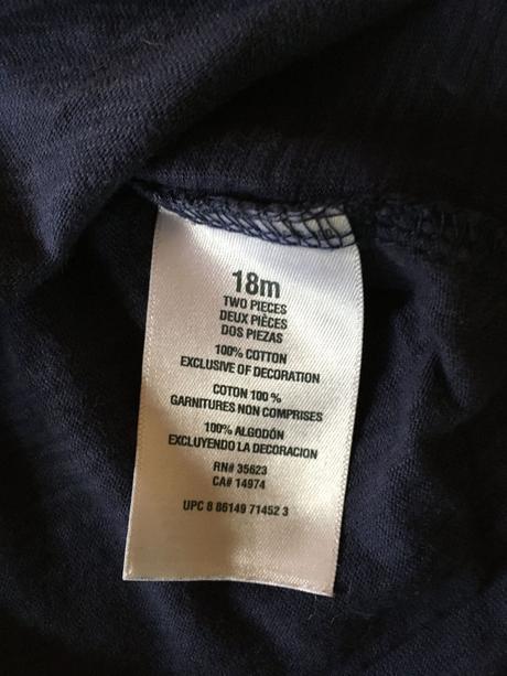 Modré tričko s papouškem, vel. 86, carter's,86