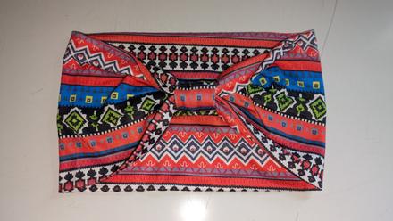 Ch21 elegantní široká boho čelenka - strečová,