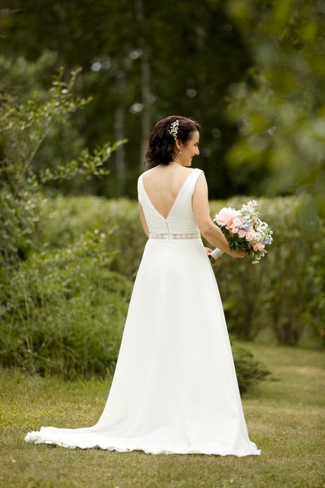 Svadobne saty ivory, velkost s vyska 159cm, 158