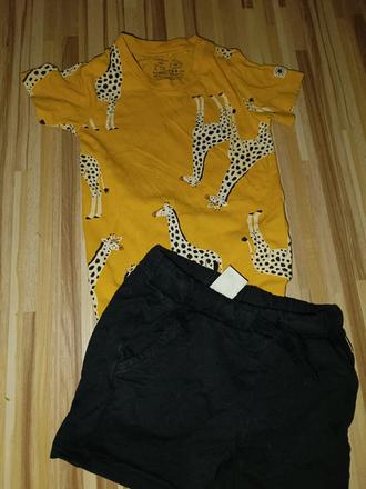 Body s žirafy+ kraťasy 74 lindex, lindex,74