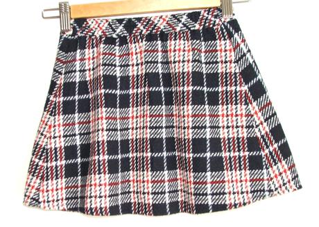 P191 přechodová károvaná sukně vel. 110, nutmeg,110