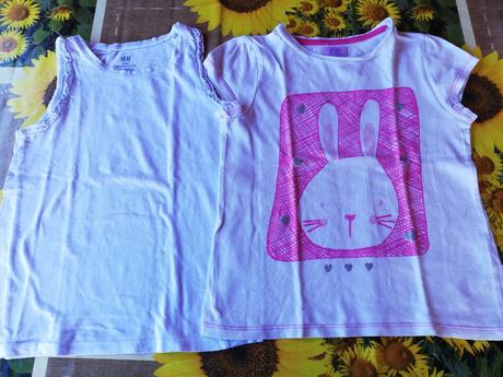 Sada dívčích triček vel. 6-8 let., f&f,122