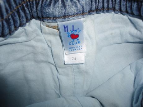 Vypodložené rifličky z c+a baby club, vel. 74, c&a,74