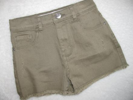 Krásné bavlněné strečové khaki šortky/unisex, denim co,116