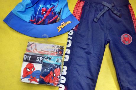 Set spider-man, na 3-4 r.,tepláky,boxerky,klobouk, 104–116 / 86–98