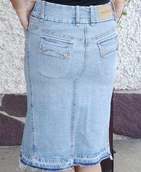 Sukne svetle modra dzinova mango, mango,34