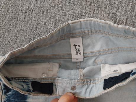 Džínové kraťasy, c&a,140