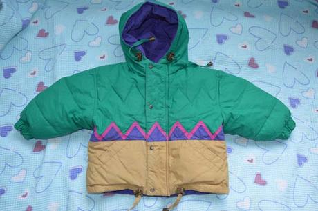 Oboustranná zimní péřová bundička, 86